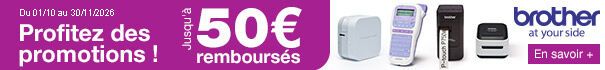 Du 01/10 au 30/11/2026  Profitez des promotions !  Jusqu'à 50€ remboursés  En savoir plus