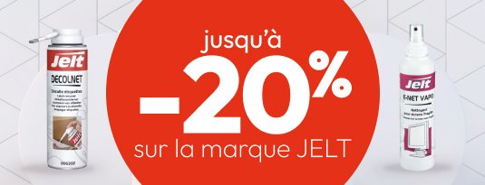 Promo sur la marque JELT ! Jusqu'à -20% Vite j'en profite !
