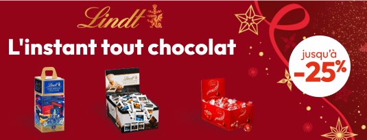 Lindt L'instant tout chocolat Jusqu'à -25% J'en profite