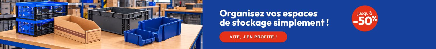 Organisez vos espaces de stockage  Jusqu'à -50%  Vite, j'en profite !