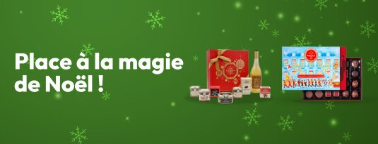 Places à la magie de Noël Voir nos idées cadeaux