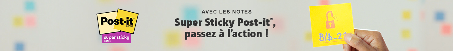 Avec les notes Super Sticky Post-it, passez à l'action !