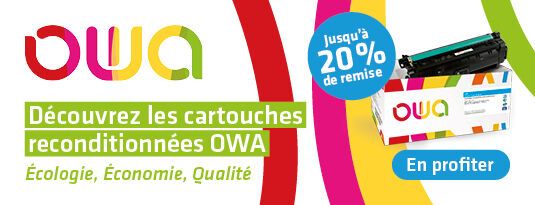 Owa Jusqu'à -20% de remise Découvrez les cartouches reconditionnées OWA Ecologie, Economies, Qualité En profiter