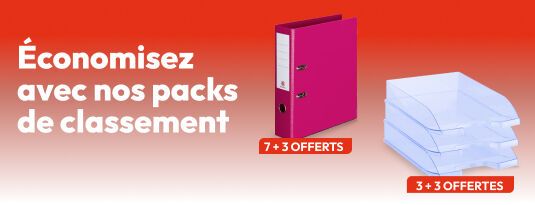 Économisez avec nos packs de classement  Vite, j'en profite !