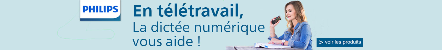 Philips En télétravail, la dictée numérique vous aide ! Voir les produits