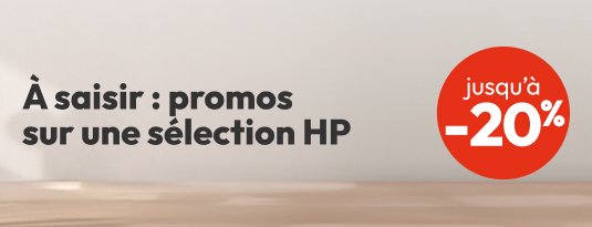 à saisir : promos sur une sélection HP Jusqu'à -20%