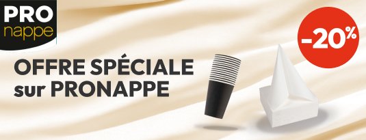 Offre spéciale sur Pronappe -20% Voir la sélection