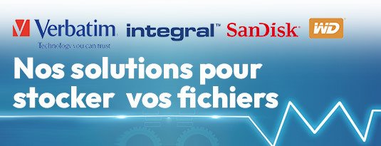 Verbatim Integral SanDisk WD Nos solutions pour stocker vos fichiers