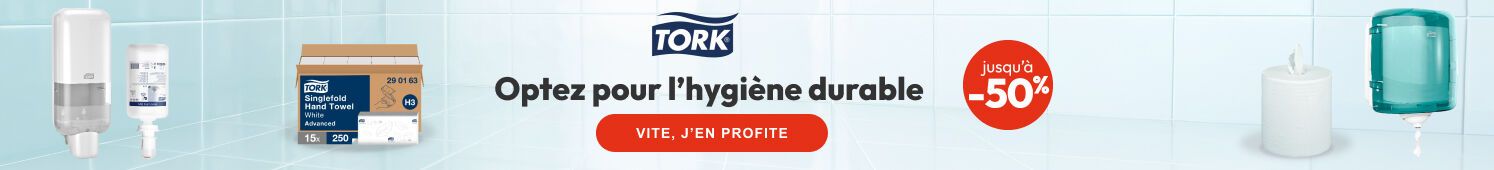 Tork Optez pour l'hygiène durable Jusqu'à -50% Vite j'en profite