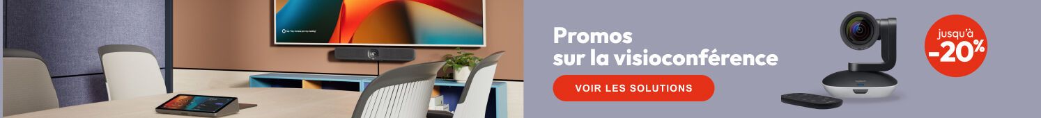 Promos sur la visioconférence Jusqu'à -20% Voir les solutions
