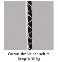 carton simple cannelure
