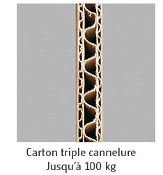 carton triple cannelure
