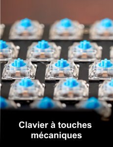 Clavier avec touches mécaniques