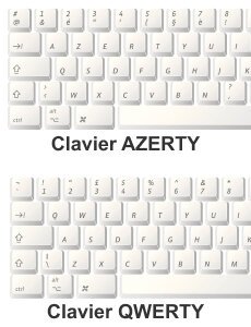 Différence entre clavier azerty et clavier qwerty