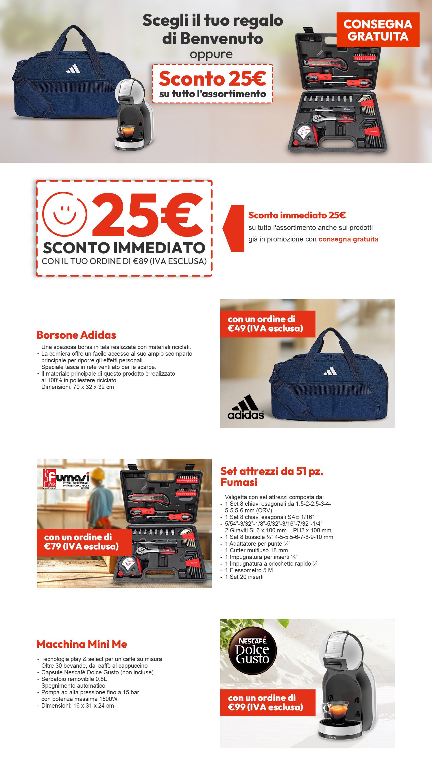 Offerte di Benvenuto