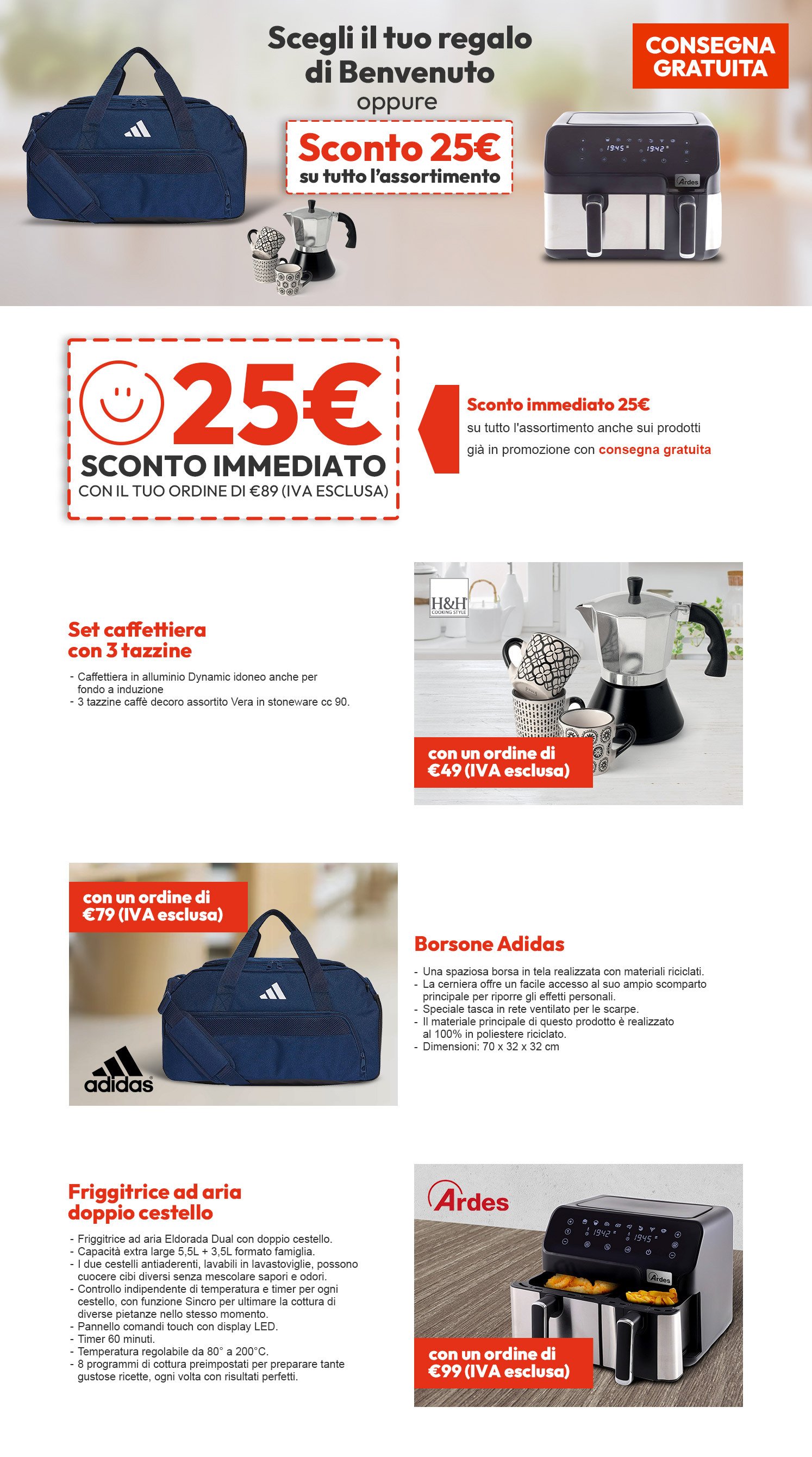 Offerte di Benvenuto