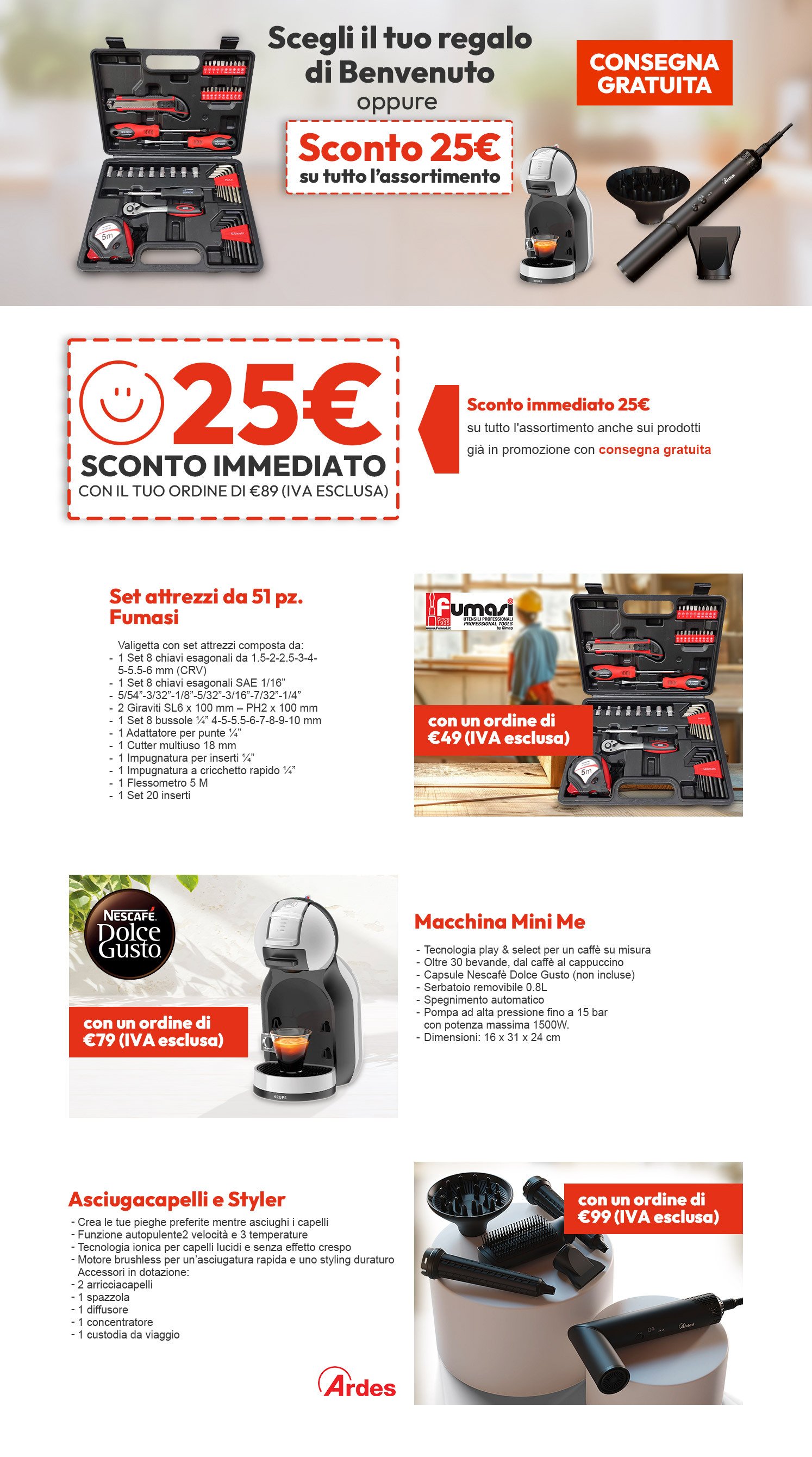 Offerte di Benvenuto