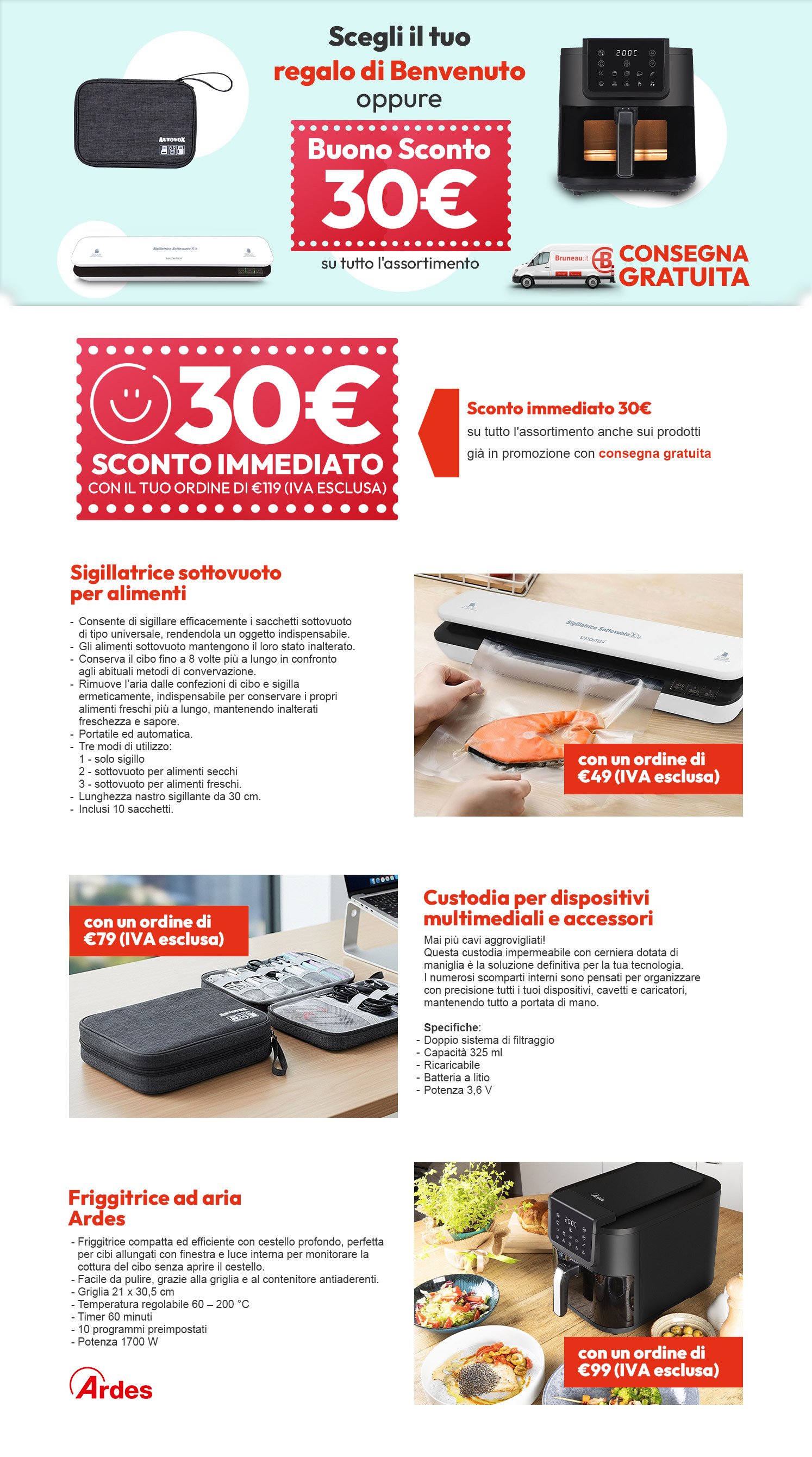 Offerte di Benvenuto