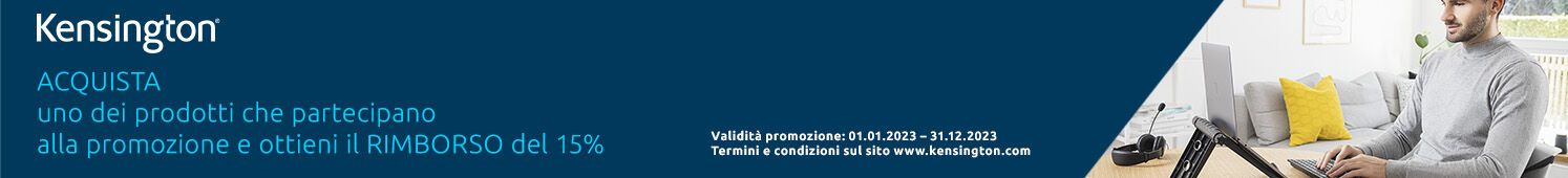 Kensington ti premia con un rimborso del 15%
