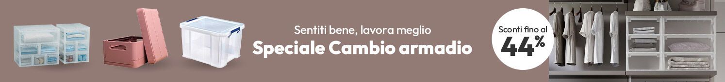 Speciale cambio armadio con sconti fino al 44%