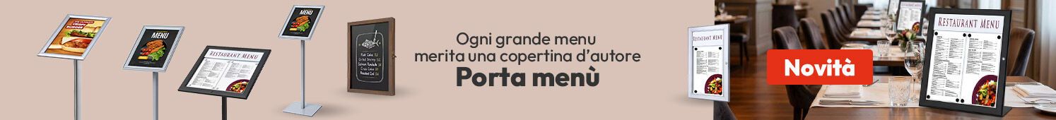 Porta menù - scopri le novità per la tua ristorazione