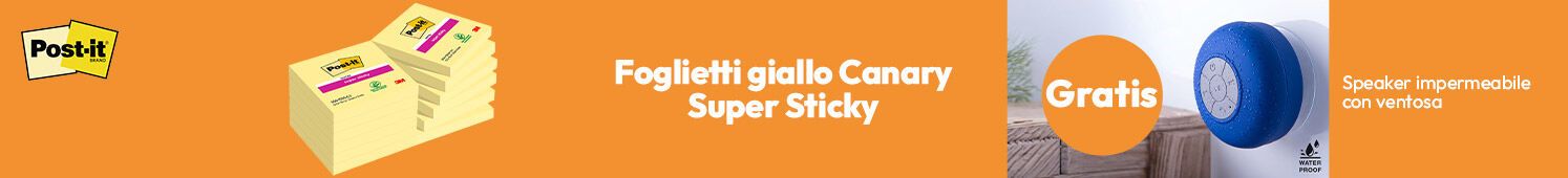 Posti-ti giallo canary con in omaggio Speaker a ventosa