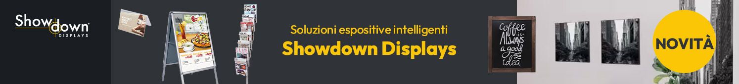 Showdown Display soluzioni espositive - scopri tutte le novità
