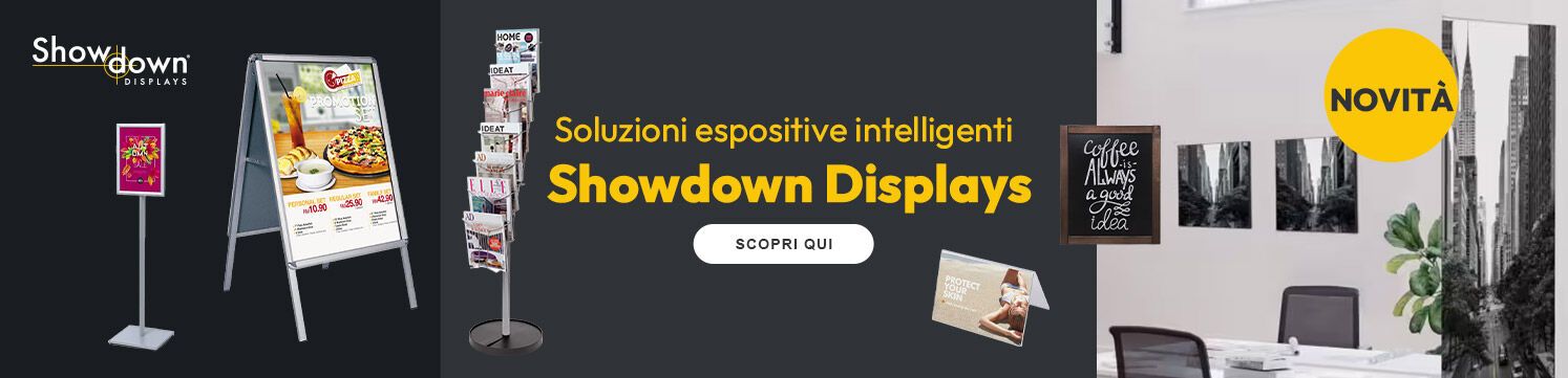 Showdown Display soluzioni espositive - scopri tutte le novità