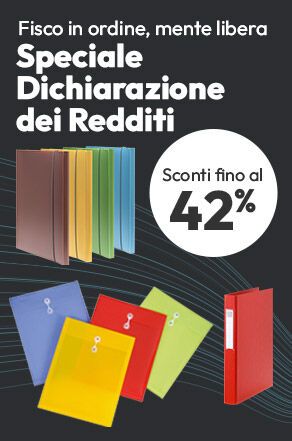 Speciale Dichiarazione Redditi sconti fino al 42%
