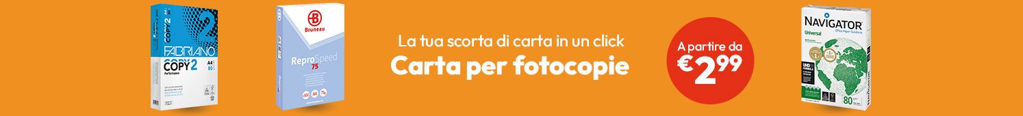 Carta per fotocopie a partire da solo €2,99 per risma