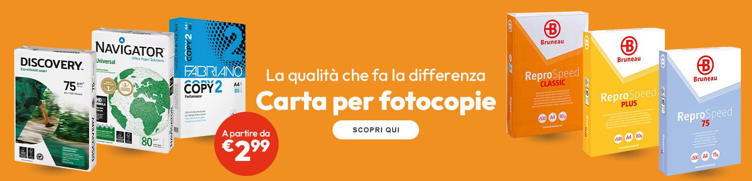 Carta per fotocopie a partire da €2,99