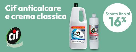 Cif anticalcare e crema classica con sconto fino al 16%