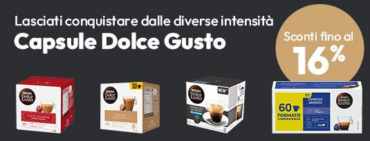 Caffè Dolce Gusto sconti fino al 16%