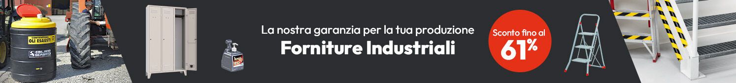 Forniture per Industria sconto fino al 61%