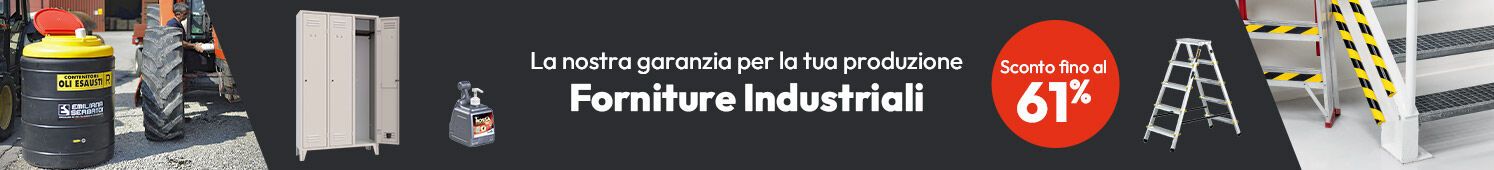 Forniture per Industria sconto fino al 61%