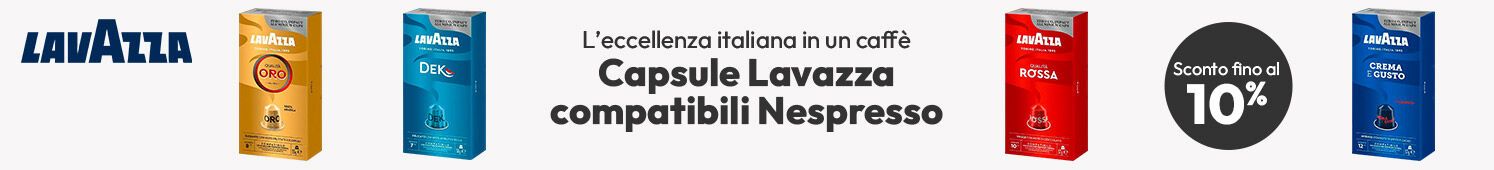 Capsule Lavazza compatibili Nespresso sconto fino al 10%