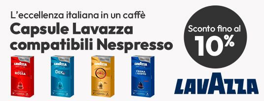 Capsule Lavazza compatibili Nespresso sconto fino al 10%