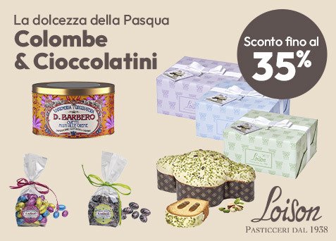 Loison alta pasticceria: scopri le colombe & cioccolatini Loison con sconti fino al 35%