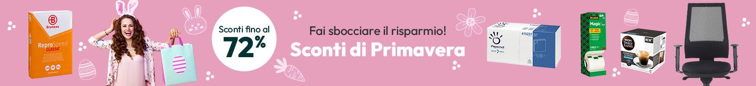 Sconti di Primavera: risparmio fino al 72%!