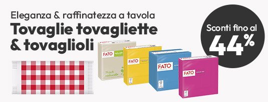 Tovaglie tovagliette & tovaglioli sconti fino al 44%