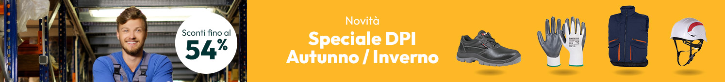 Speciale DPI Autunno / Inverno Sconti fino al 54%
