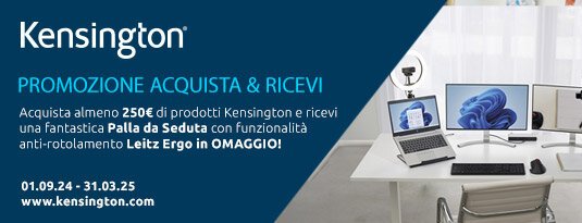 Kensington promozione Acquista & Ricevi - con € 250 una palla da seduta Leitz Ergo in omaggio!