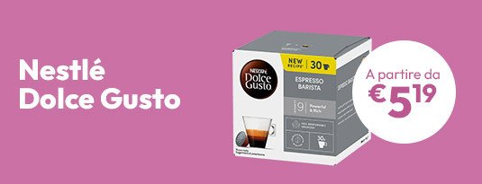Nestlé Dolce Gusto a partire da soli € 5,19 per conf.
