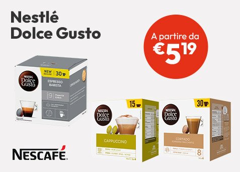 Nestlé Dolce Gusto a partire da € 5,19