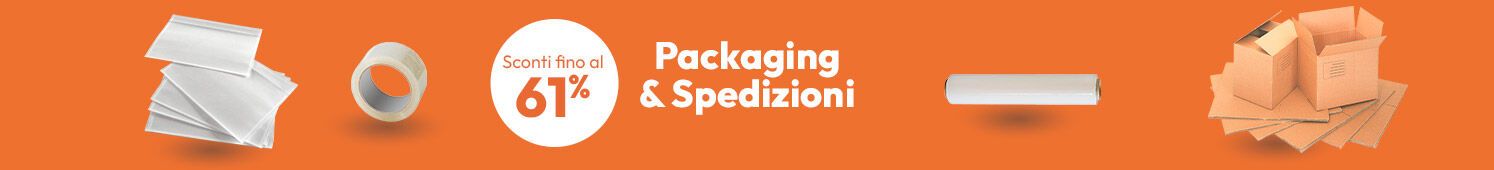 Packaging & Spedizioni scopri tutti gli articoli a partire da soli € 1,49