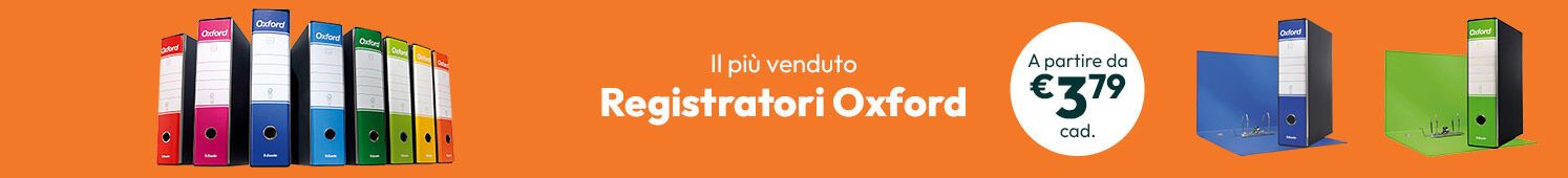 Registratori Oxford A partire da € 3,79 cad.