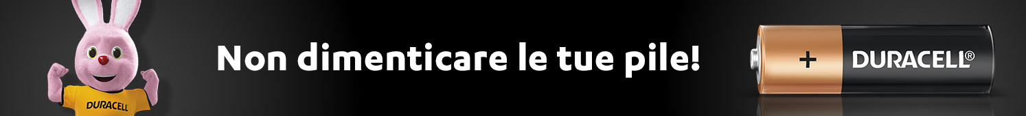 Non dimenticare le tue pile Duracell