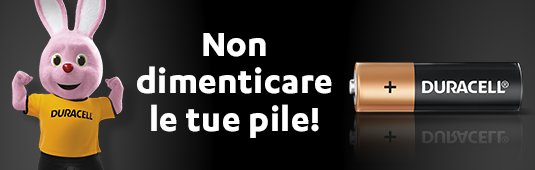 Non dimenticare le tue pile Duracell