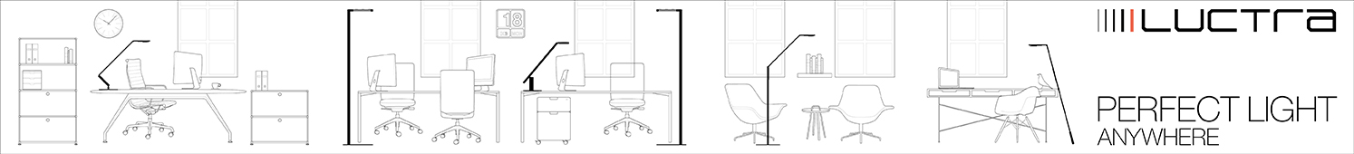 Illumina il tuo ufficio con le lampade Luctra