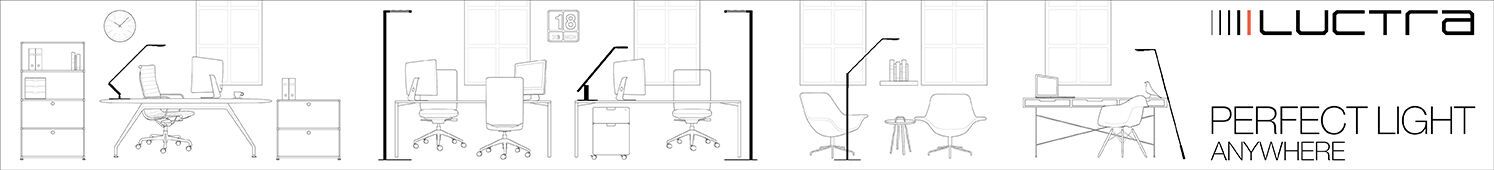 Illumina il tuo ufficio con le lampade Luctra